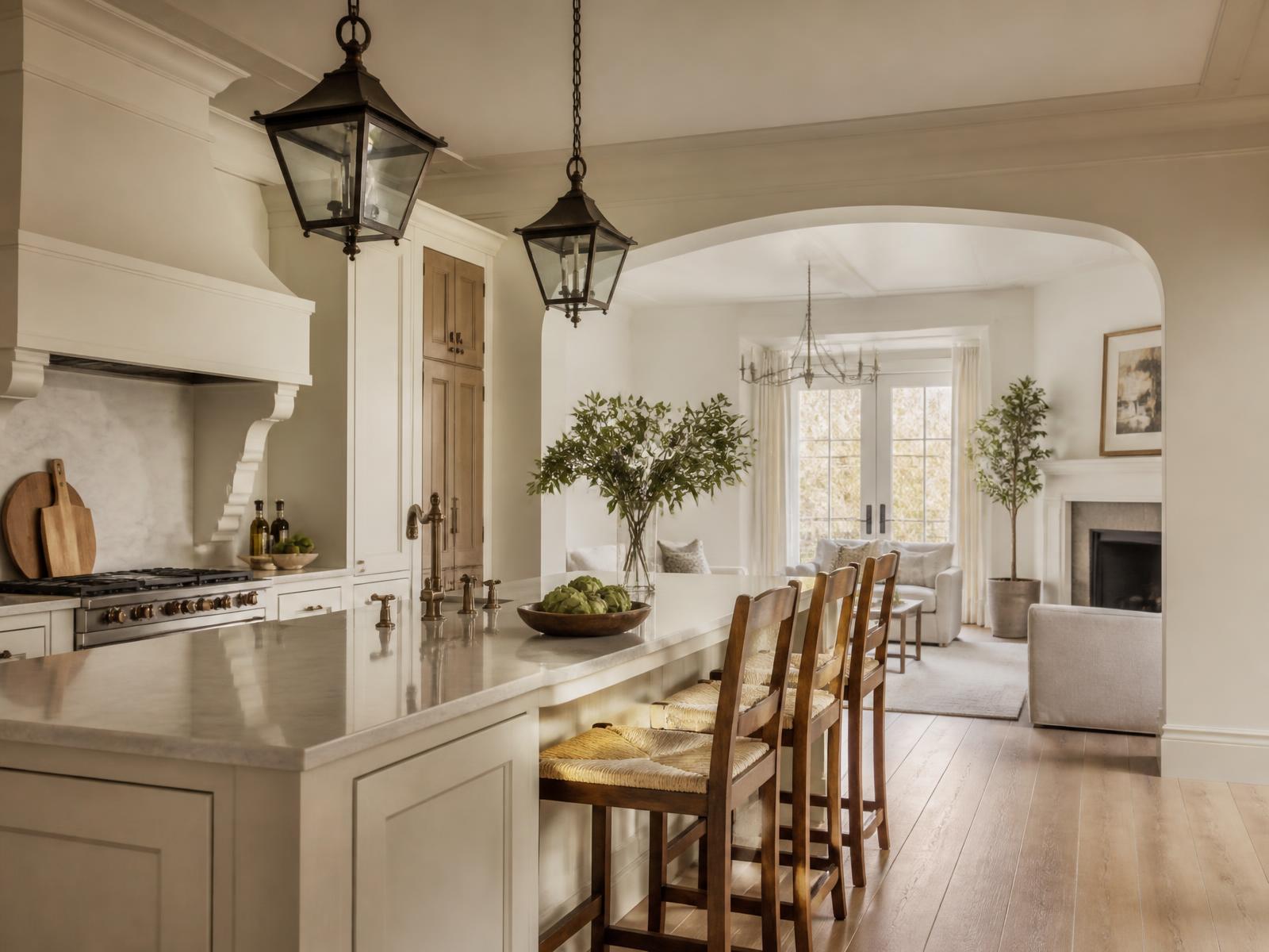 Refined Lowcountry home interior